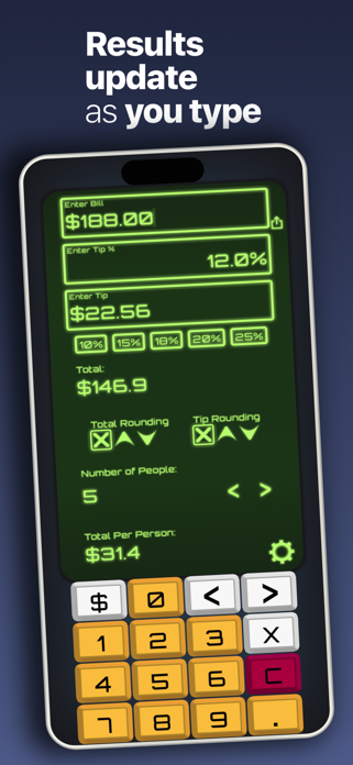 Tip Calculator 2025 Screenshot 2 of 5