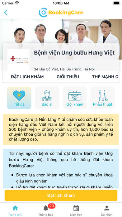 BookingCare Screenshot