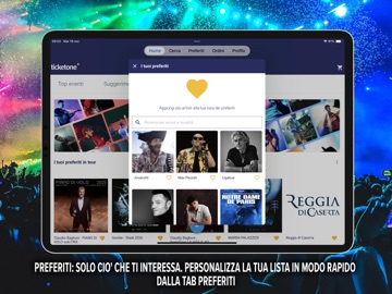 TicketOne: Biglietti eventi iPad screenshot 4