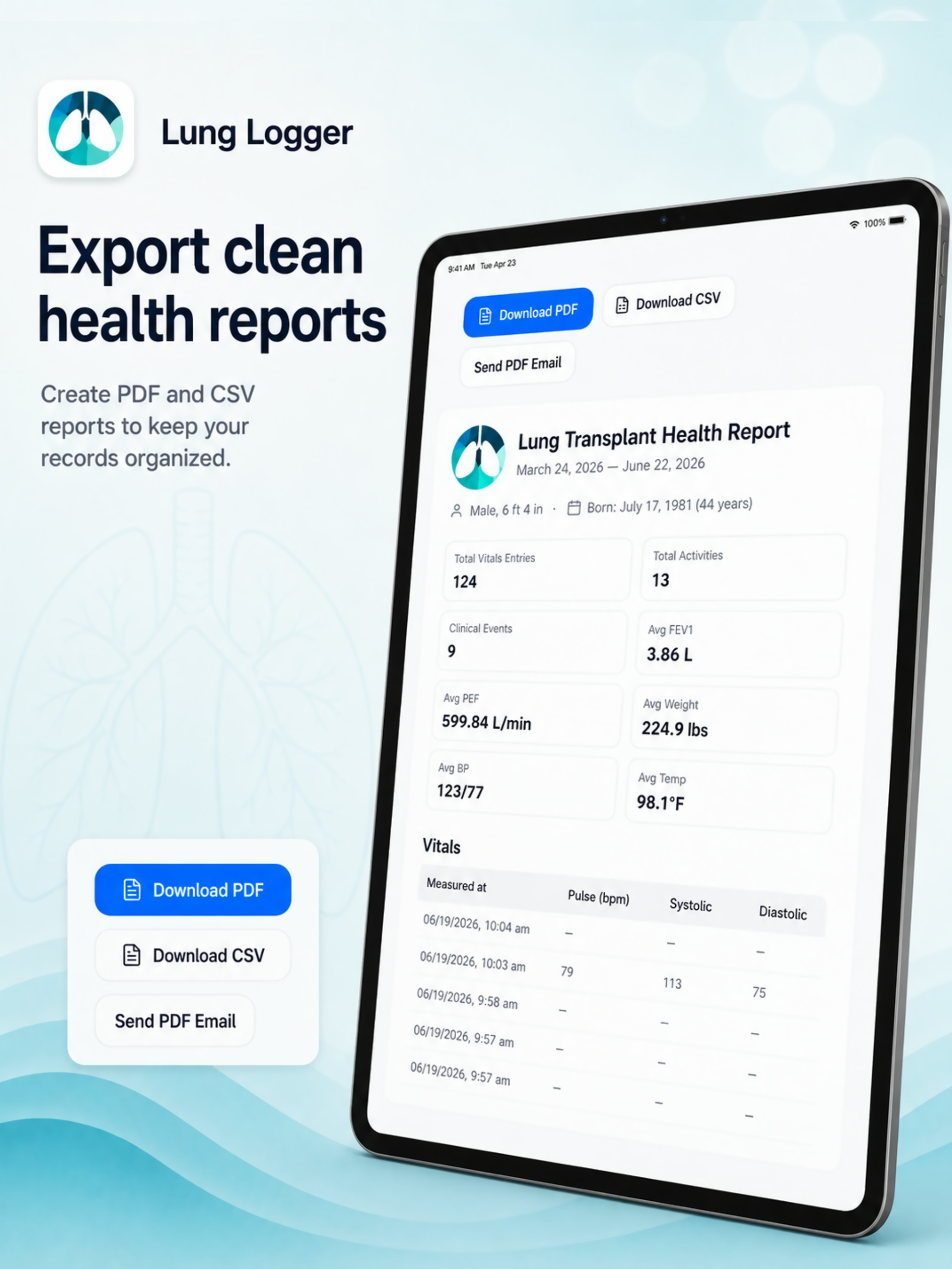 Lung Logger: Health Tracker screenshot 9