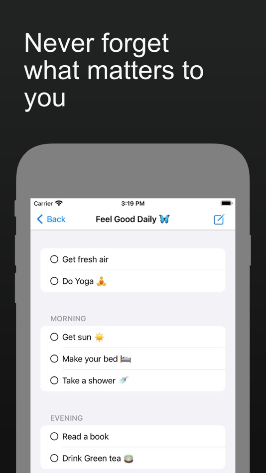 #3. ForgetNot 2-Routine checklists (macOS) Göre: Thilina Solomons