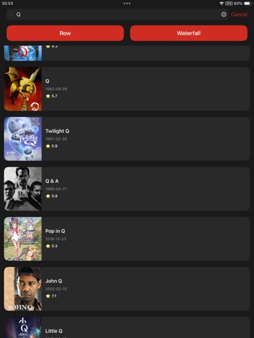 Comp Study:RobreFlix iPad screenshot