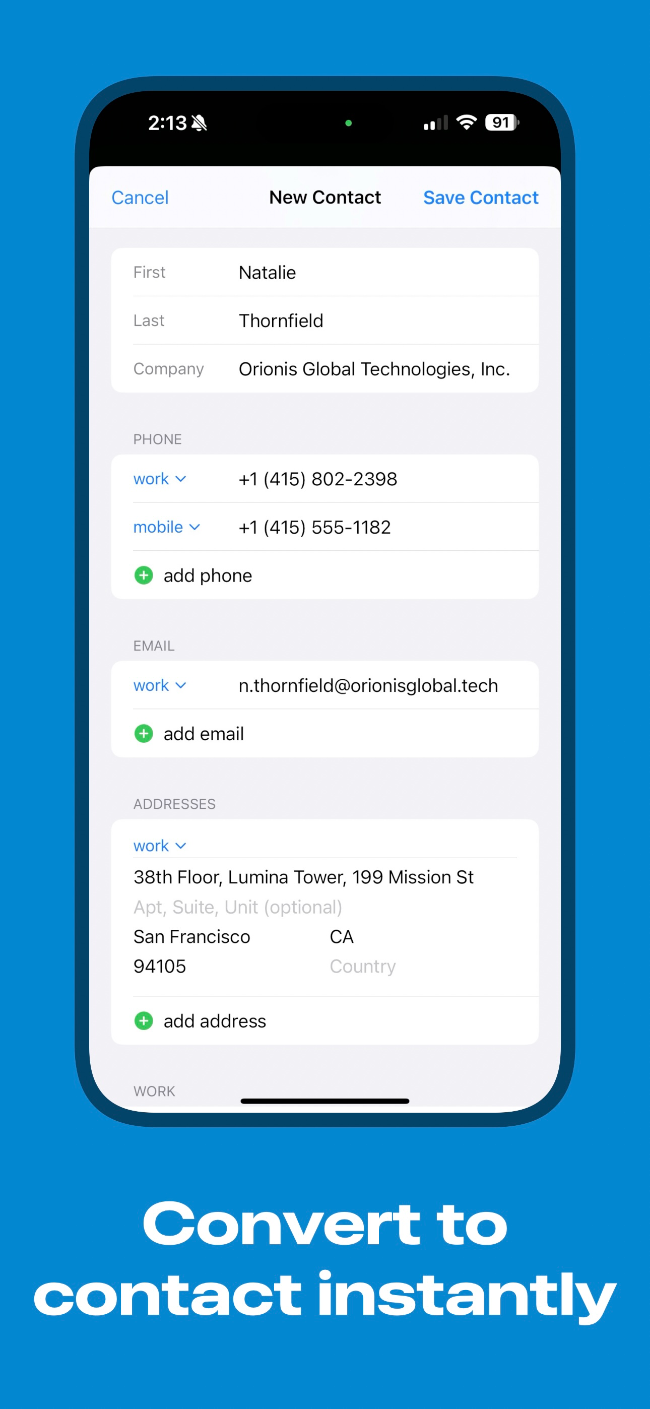 Business Card Scanner - AI screenshot 4