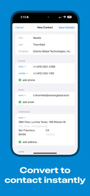 Business Card Scanner - AI screenshot 3