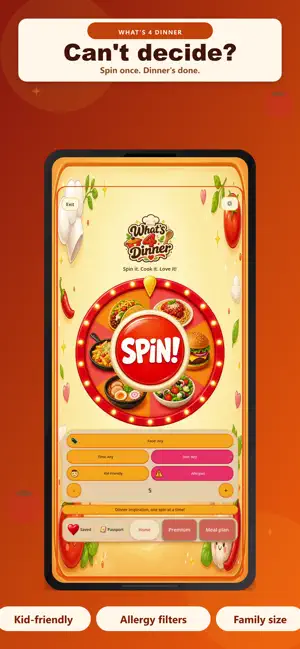 What's 4 Dinner: Spin & Cook screenshot 1