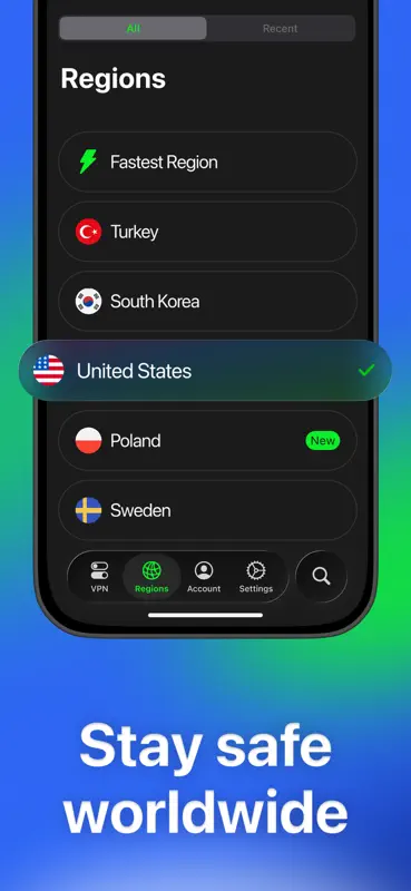 Toggle VPN for Movies & Sport screenshot 5 of 8