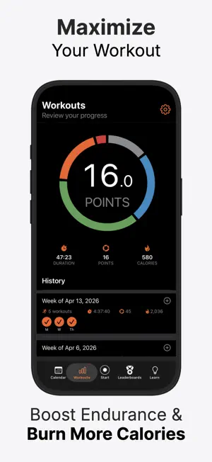 Orange Zones Workout Tracker screenshot 4