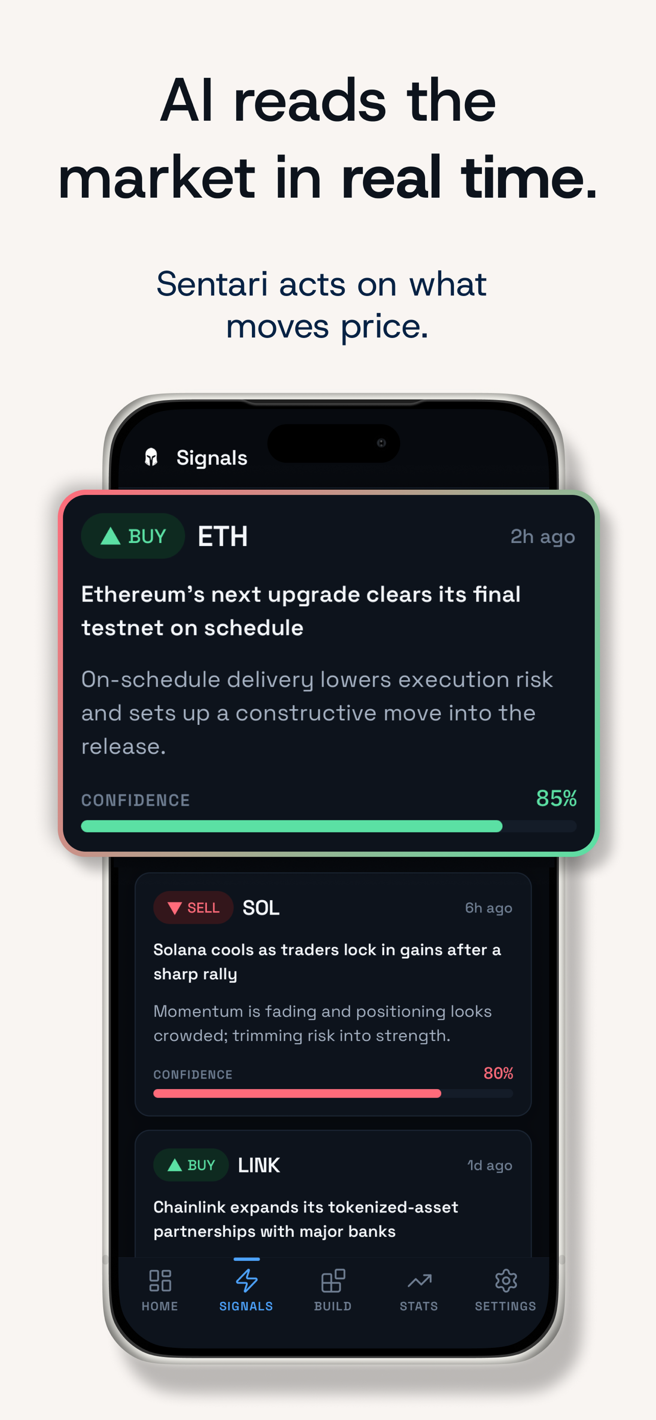 Sentari: AI Crypto Trading screenshot 4