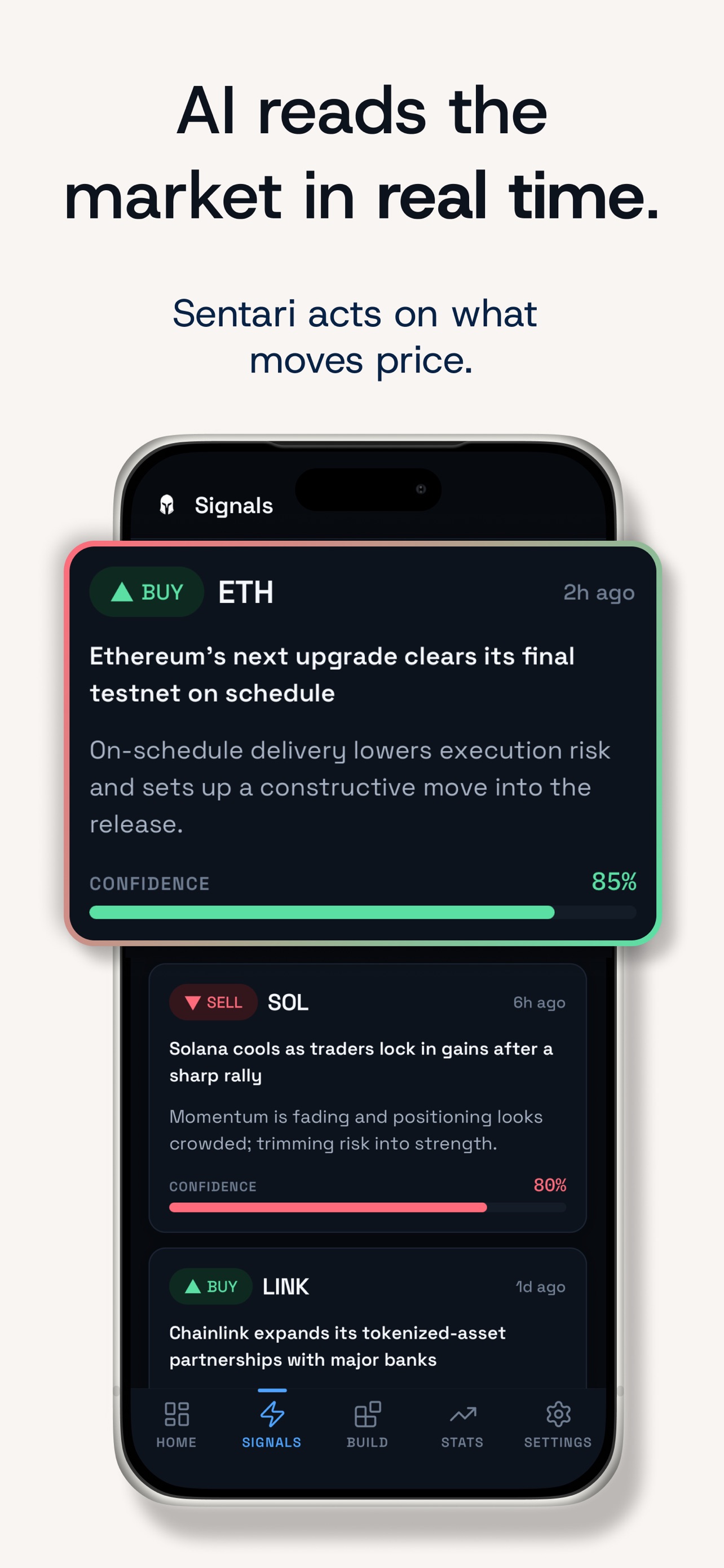Screenshot 4 of Sentari: Crypto Trade Signals