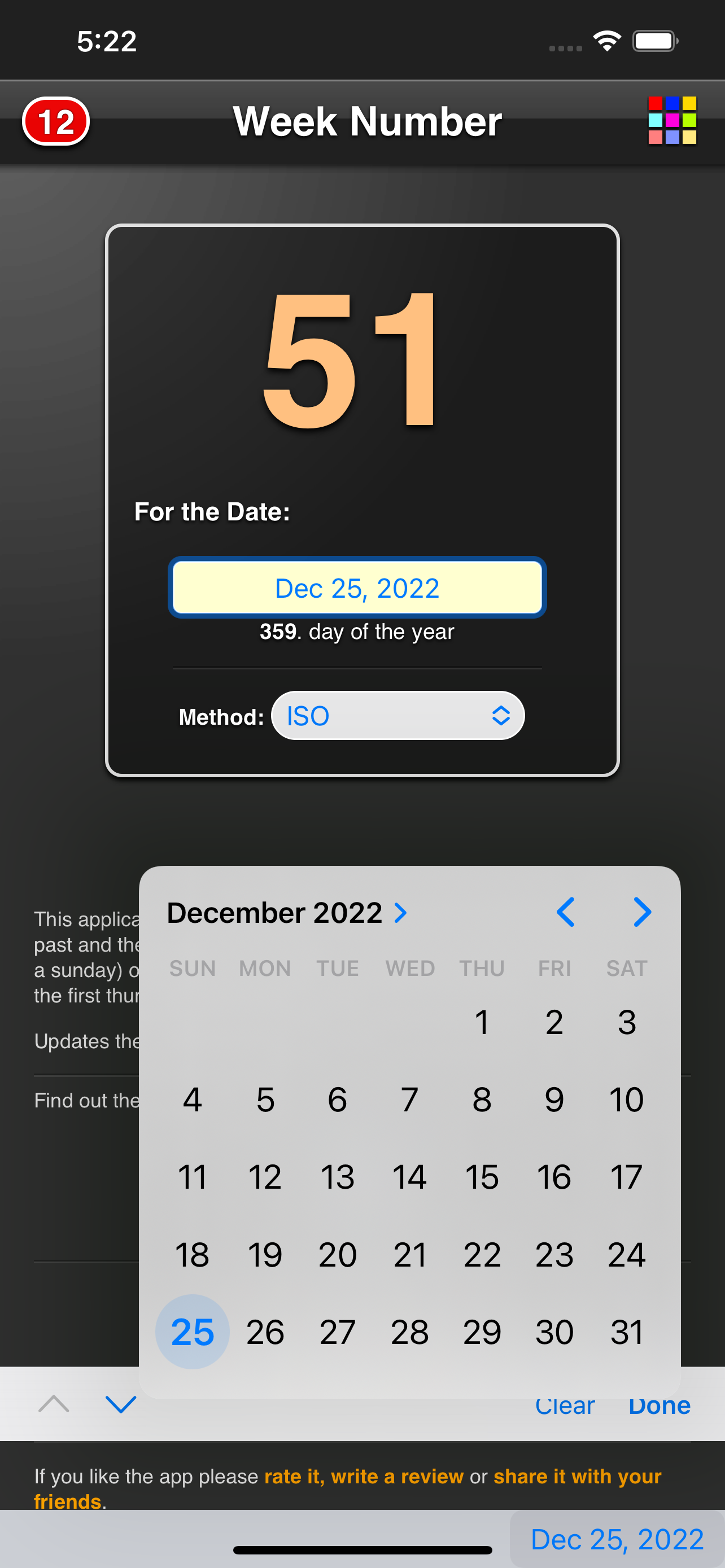 The Week Number