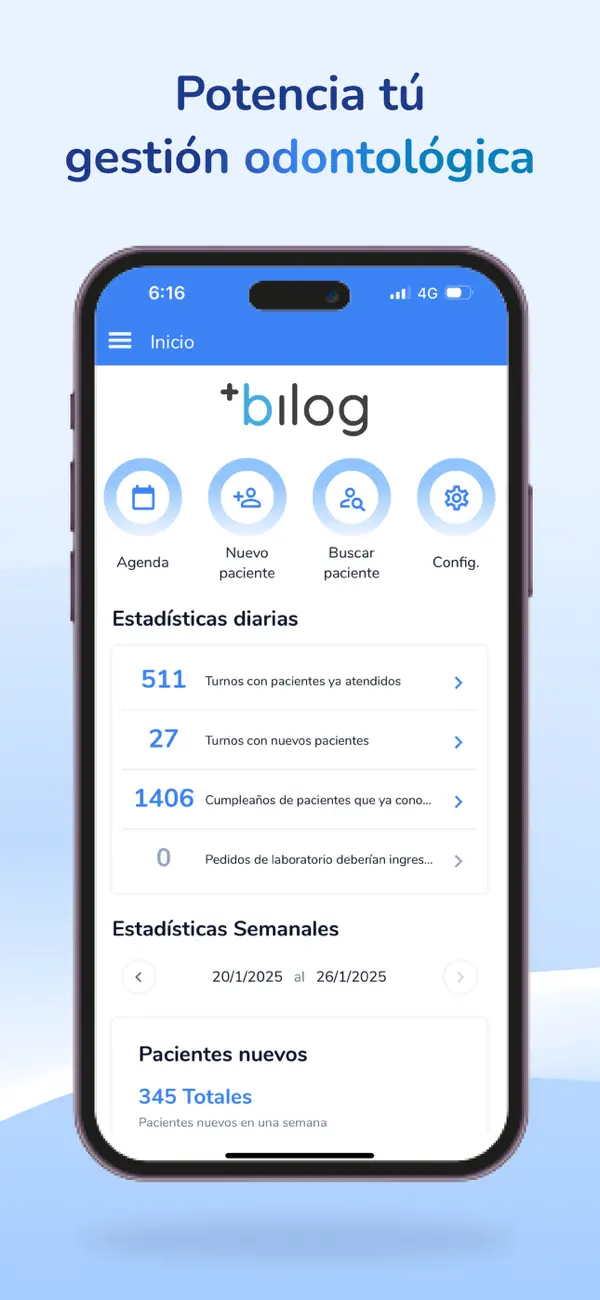 Screenshot #1 pour Bilog Gestión Odontológica