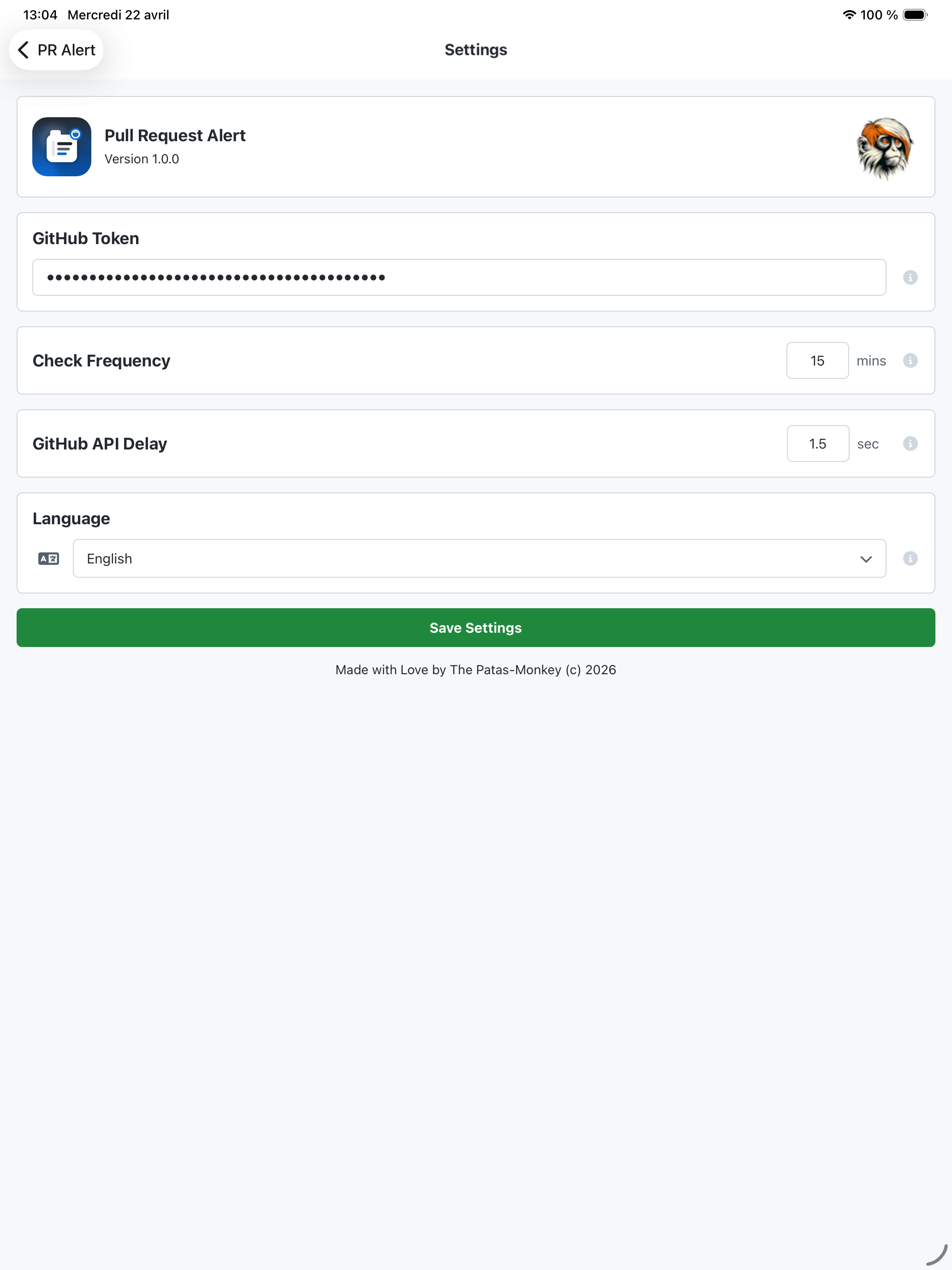 Pull Request Alert Lite