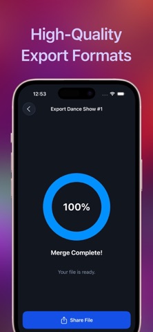 Merge Audio: Combine Sounds iPhone screenshot