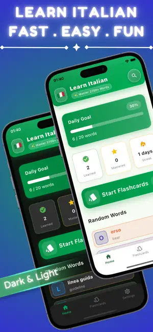 BellaFlash : Learn Italian screenshot 1
