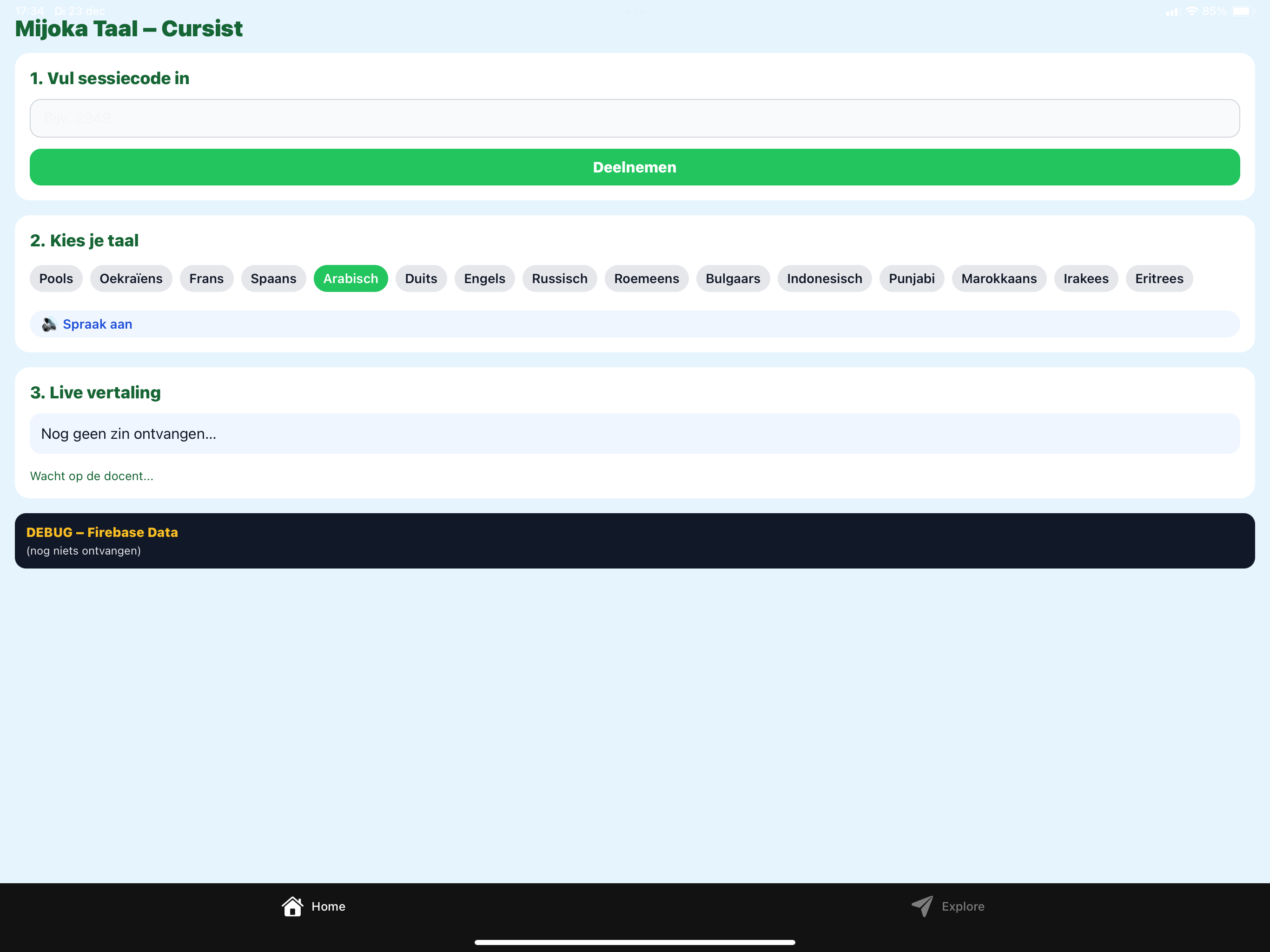Mijoka Taal Cursist App