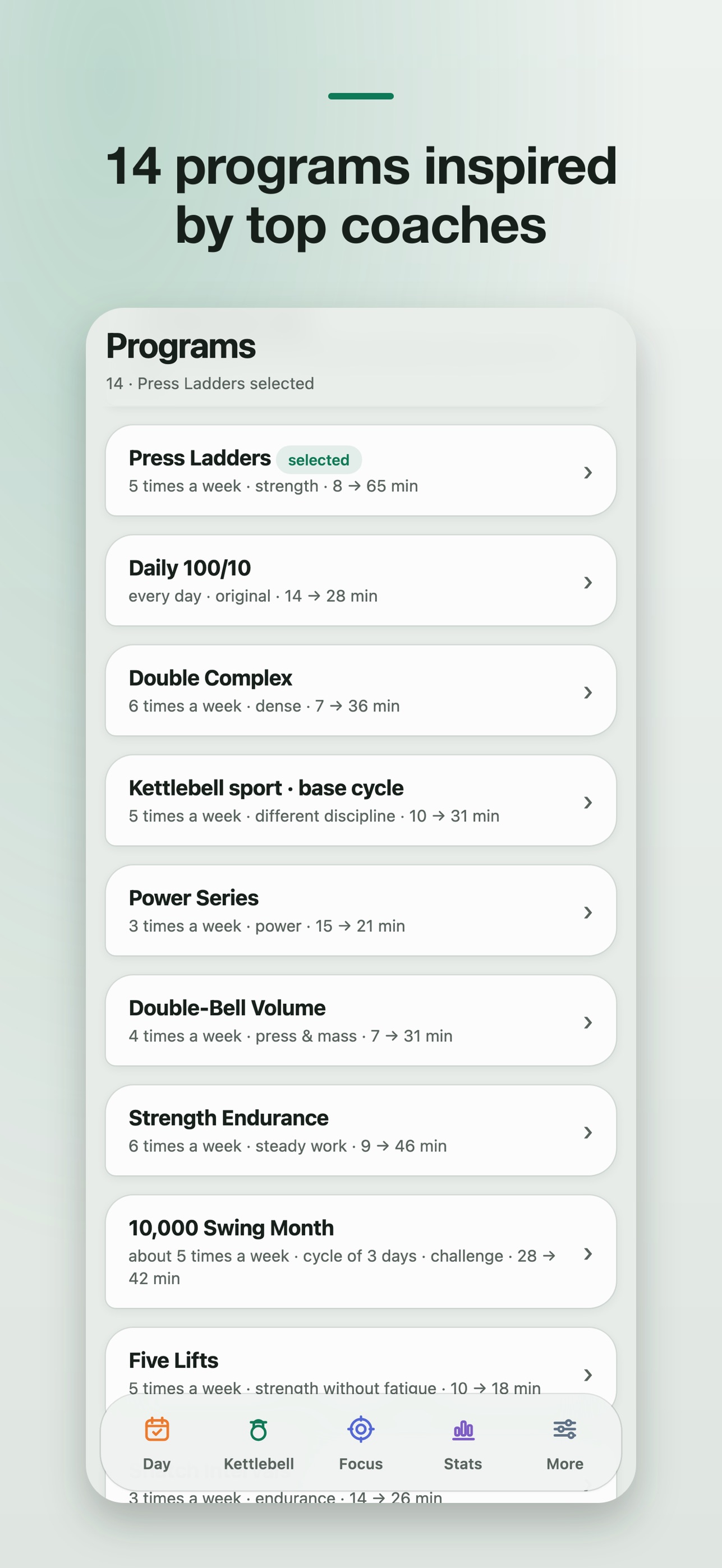 Screenshot 2 of Control: Kettlebell & Habits