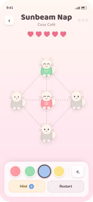 Cat Café: Color Puzzle screenshot 3