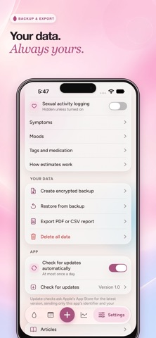 Period Calendar -Cycle Tracker screenshot 3