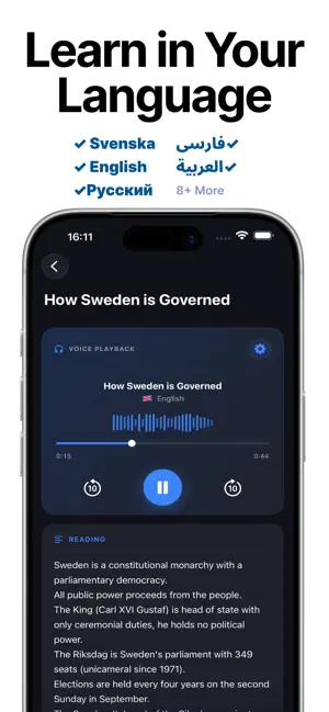 Swedish Citizenship Test‌ screenshot 2