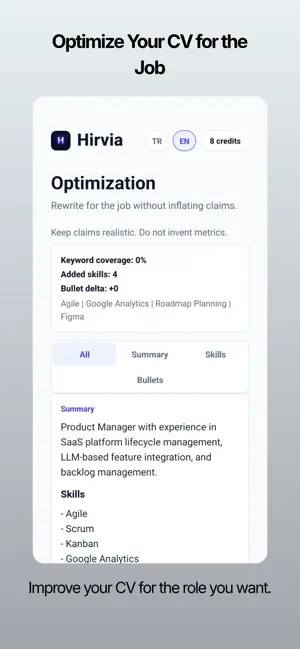 Hirvia – CV & Job Application screenshot 4