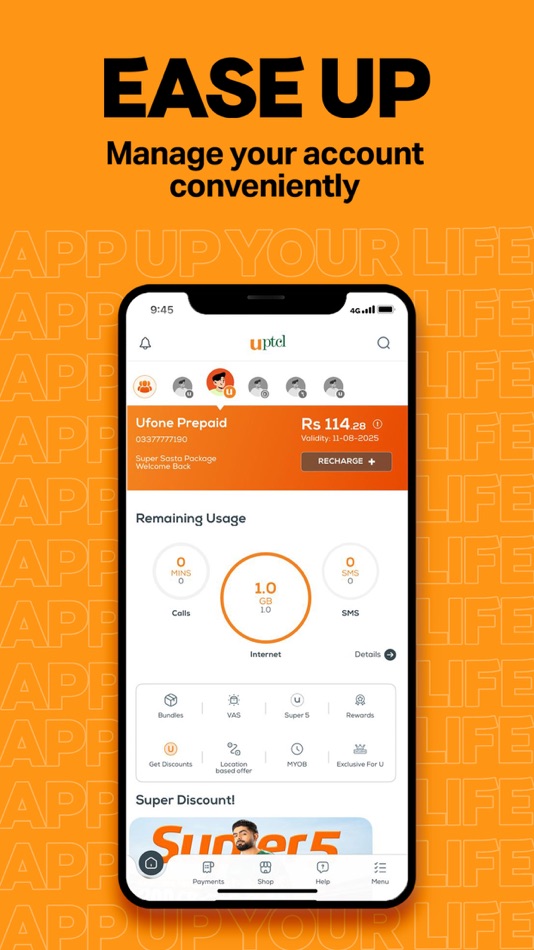 #1. UPTCL- App Up Your Life! (iOS) 由: Pak Telecom Mobile Limited