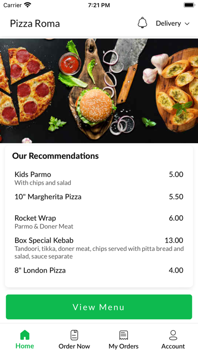 Pizza Roma Eston. Screenshot