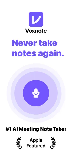 AI Note Taker: Voxnote screenshot 1
