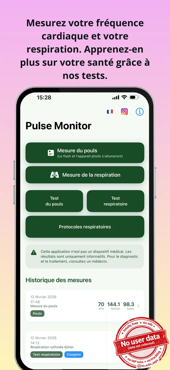 Screenshot #1 pour Pulse Monitor: No Subs Apps
