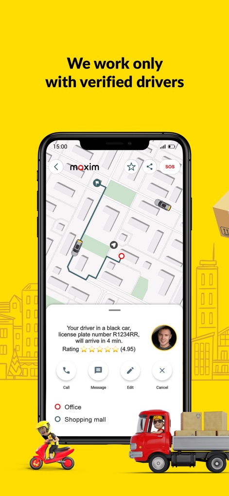 maxim: order a taxi & delivery - Verified Driver Tracking