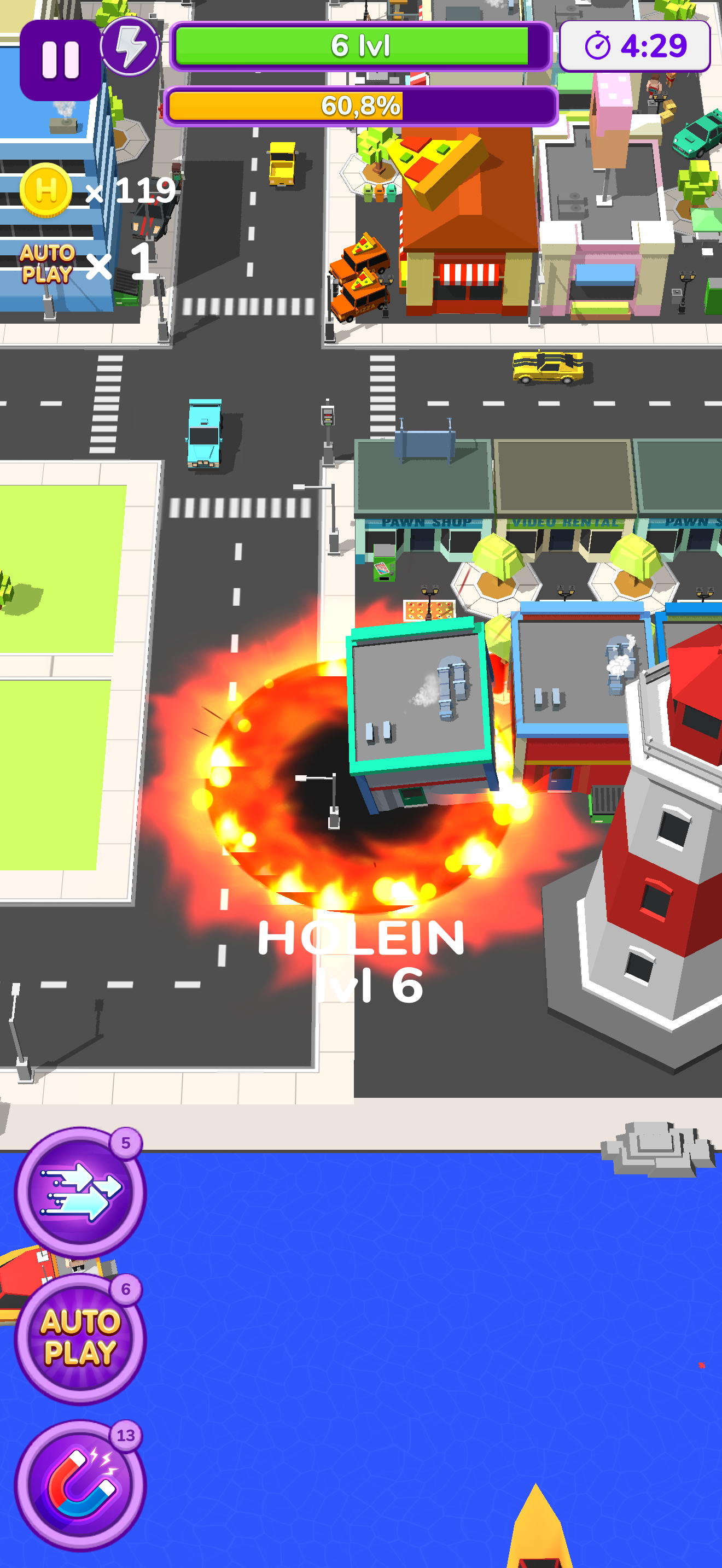 Holein. hole io blackhole game