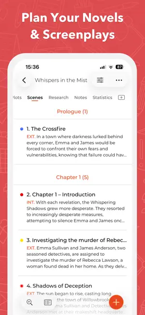 Story Planner for Writers screenshot 1