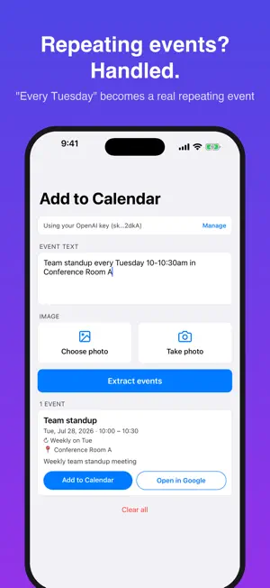 Add to Calendar: AI Events screenshot 3