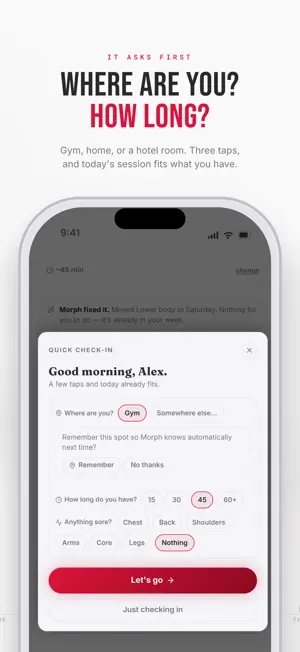 Morph: Fitness, Fully Handled screenshot 2
