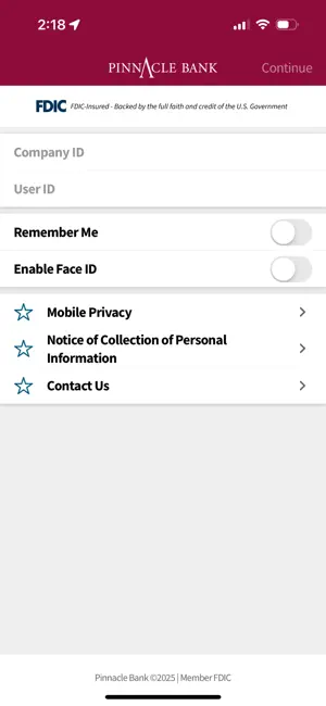 Pinnacle Bank CA Bus. Mobile screenshot 3