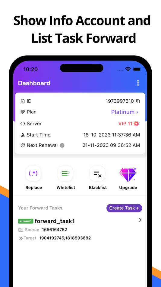 #1. AutoForward For Telegram (iOS) 由: Tien Bui Manh