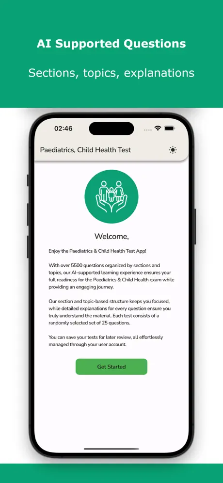 Paediatrics, Child Health Test Screenshot 2