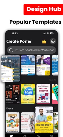 Poster & Flyer Maker: PostArt Screenshot 1 of 5