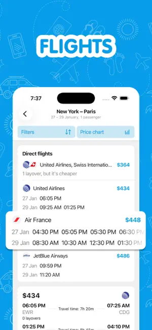 Flights and cheap travel screenshot 1