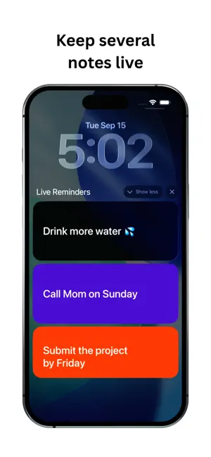 Lock Screen Notes: LockCards screenshot 3