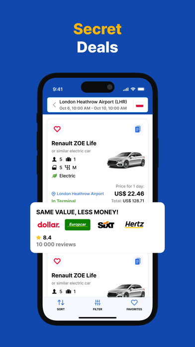 EconomyBookings – Car Rental Screenshot