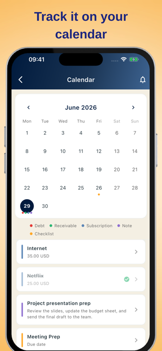 Personal Calendar - BudPlan Screenshot 3 of 5
