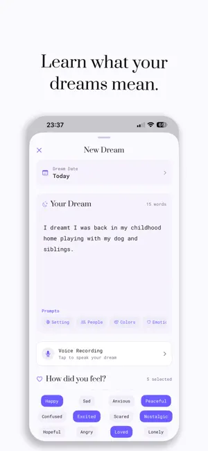 Sueño: Astrology Dream Journal screenshot 2