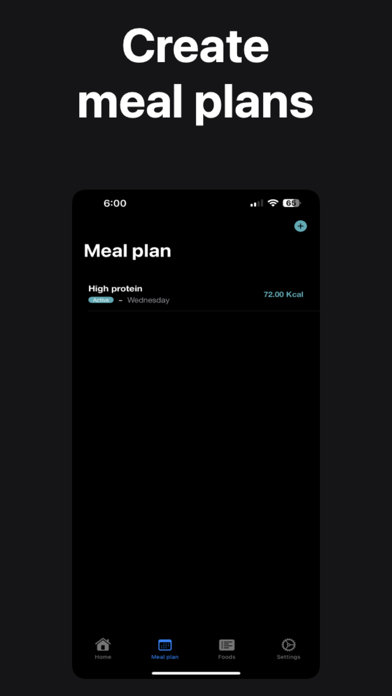 Meal Planner - CaloTrack Screenshot