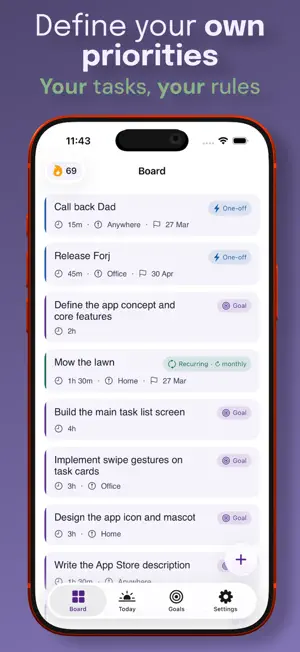 Forj - Focus Planner screenshot 2