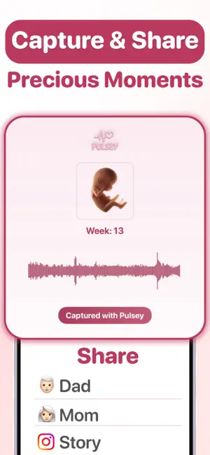 Pulsey: Baby Heartbeat Monitor iPhone screenshot 3