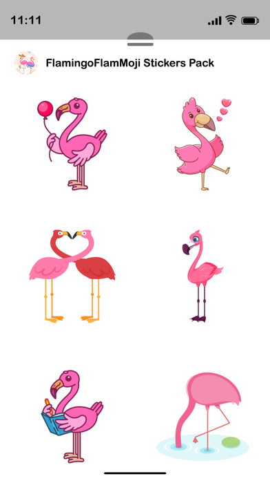 Flamingo FlamMoji Stickers Screenshot