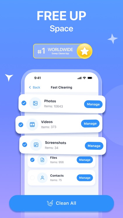 Cleanup Storage: Sweep Cleaner