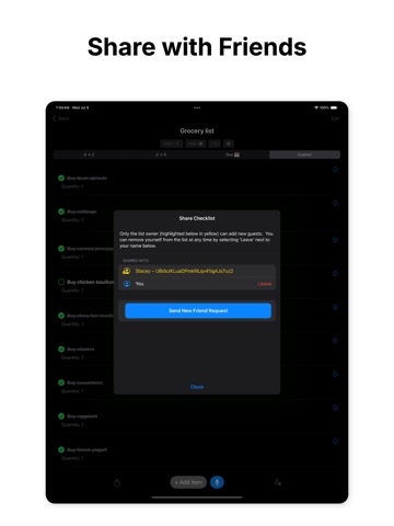Checklist Genie - List & To Do iPad screenshot