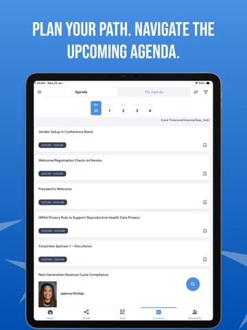 KnowledgeConnex Events iPad screenshot