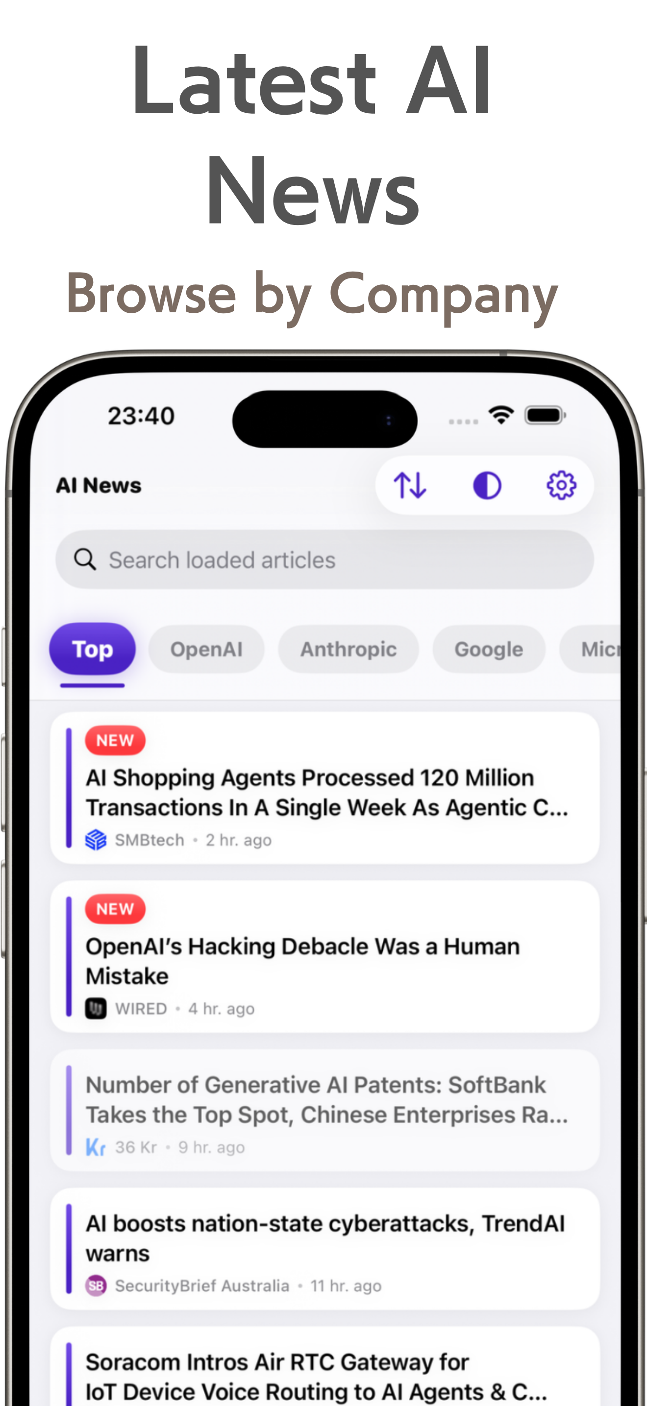 AI Industry News screenshot 2